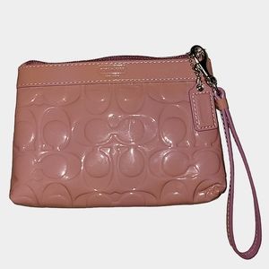 Coach Purple Patent Leather Wristlet